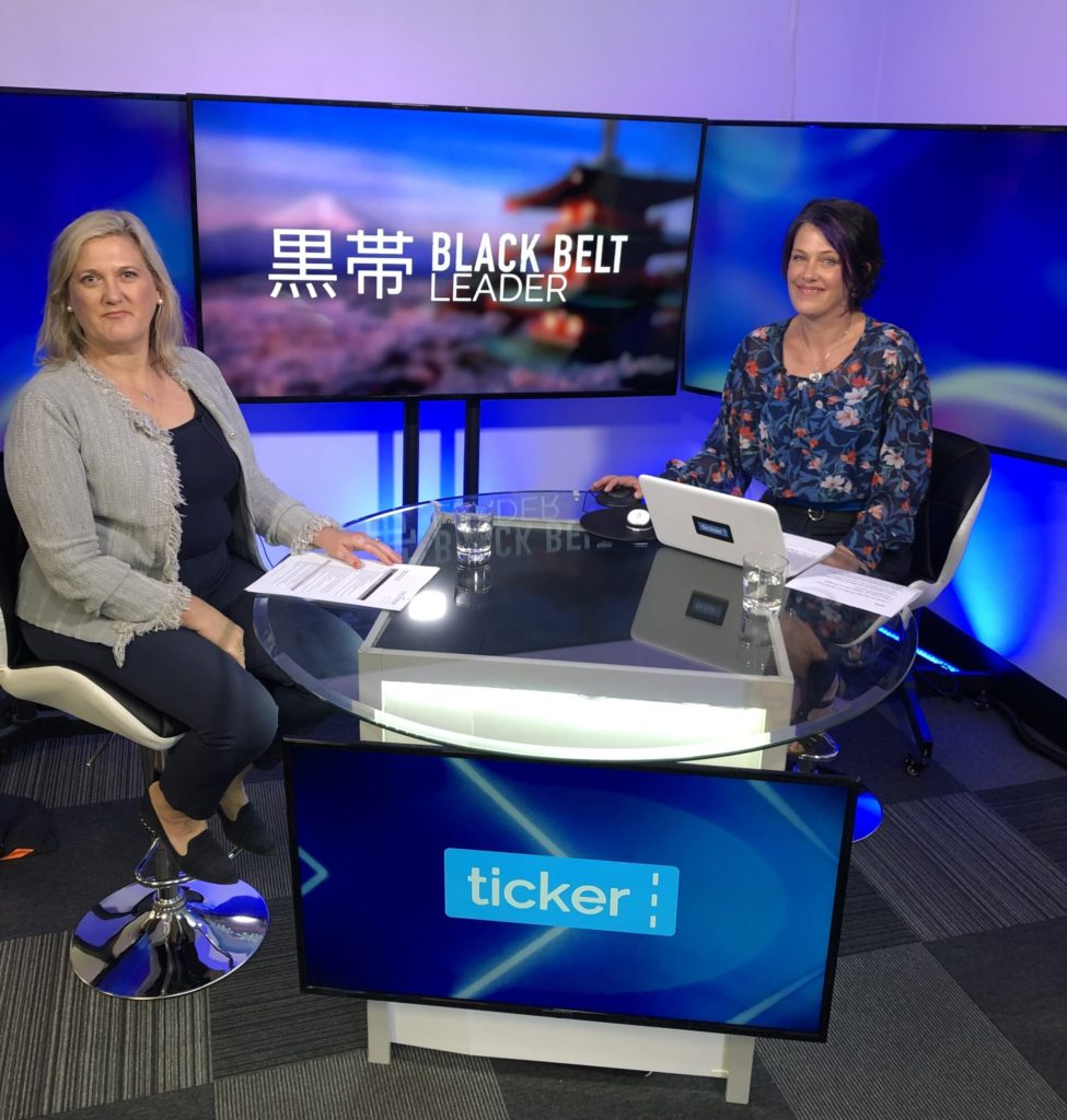 Interview for Blackbelt Leadership on Ticker TV around self awareness